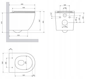 Miska WC Ideal Standard OTTAWA MISKA WC Z DESKĄ WOLNOOP BIAŁY PŁ SILENT PO 2