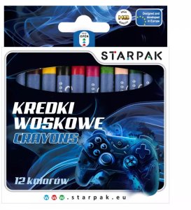 Starpak KREDKI WOSK 12KOL PAD STK PUD 12/144 2