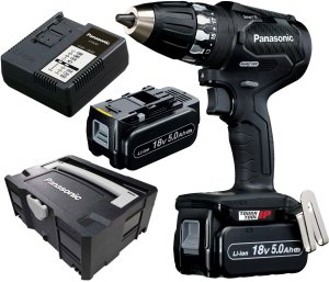 Wiertarko-wkrętarka 18V Panasinic EY74A3 + Systainer + 2x 5.0Ah + ładowarka 1