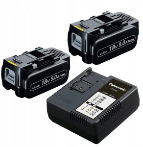 Wiertarko-wkrętarka 18V Panasinic EY74A3 + Systainer + 2x 5.0Ah + ładowarka 3