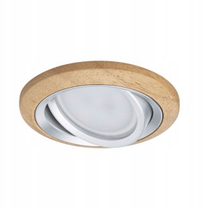 Zestaw opraw do wbudowania LANATI COIN LED 3X 6W 470lm 84mm 2700K IP20 230V drewno / aluminium 3