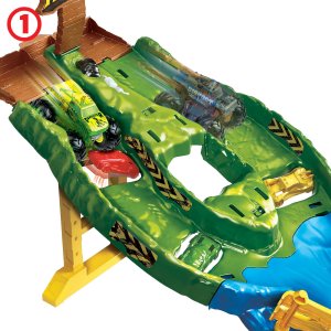 PROMO HOT WHEELS MONSTER TRUCKS Wyścig wraków HJG32 1