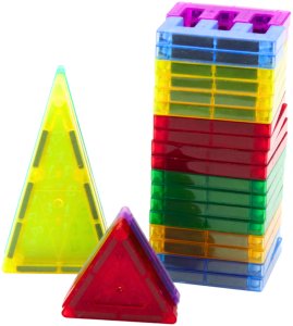 Zestaw Klocki Magnetyczne W Walizce Kolorowe  57 El 3