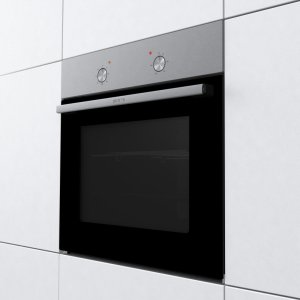 Gorenje Oven | BO6615E01X | 60 L | Electric | EnamelClean | Mechanical control | Height 59.5 cm | Width 59.5 cm | Stainless steel 4