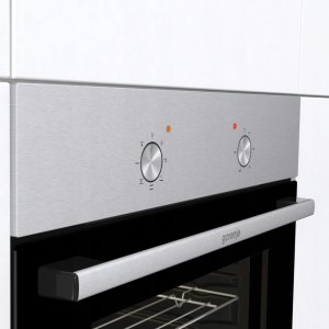 Gorenje Oven | BO6615E01X | 60 L | Electric | EnamelClean | Mechanical control | Height 59.5 cm | Width 59.5 cm | Stainless steel 6
