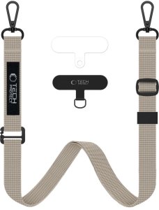 Smycz Tech-Protect C6S Rope Crossbody Cosmic Latte 1