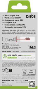 SBS PD Reiselader UltraSlim 30W USB-C GaN weiß 4
