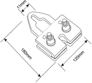 Ścisk blacharski 175x120x80mm BAHCO 2