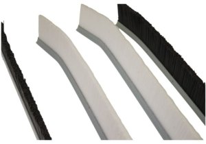 Szczotka do czyszczenia fug szczelin mycia kuchni wąska szczelinowa dluga 4 x 230mm (2X biała + 2x czarna) nylon 4