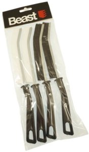 Szczotka do czyszczenia fug szczelin mycia kuchni wąska szczelinowa dluga 4 x 230mm (2X biała + 2x czarna) nylon 6