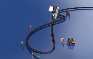 Kabel USB Vention Kabel kątowy USB Vention TAKHF USB-C do USB-C 5A (szary) 4