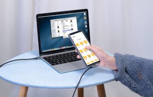 Kabel USB Vention Kabel kątowy USB Vention TAKHF USB-C do USB-C 5A (szary) 5