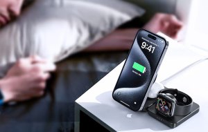 Składana ładowarka magnetyczna 3w1 Choetech Qi2 4