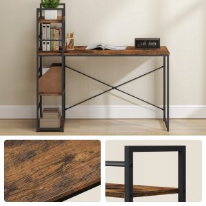 Biurko Leobert Max 4.0 Brązowe 120 cm x 50 cm 5