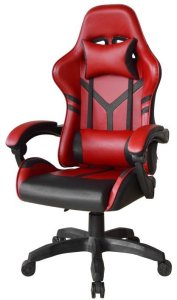 Ergonomiczny fotel gamingowy z poduszkami pod szyję i plecy, 1