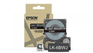 EPSON Matte Tape Black/White 24mm 8m LK-6BWJ 1