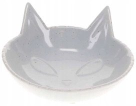 DUVO+ MISKA CERAMICZNA DLA KOTA 175ml     JASNOSZARA 14x14x6.5cm  15508 1