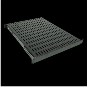 LOGILINK- 19 '' Półka stała o wzmocnionej nośności do 100 kg, d=800mm, czarna 1