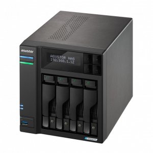 Serwer plików Asustor LOCKERSTOR 4 AS6704T 4-bay, Intel Celeron N5105 Czterordzeniowy 2.0GHz, 16GB RAM DDR4. 4x M.2 PCIe (NVMe), 2x 2.5 GbE. 2x USB 3.2. HDMI 2.0b; 1xPCIe 2