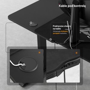 Biurko Diablo Chairs X-Tensio 1400 Czarne 140 cmx60 cm 16