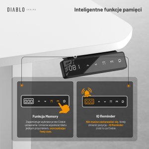 Biurko Diablo Chairs X-Tensio 1600 Białe 160 cmx75 cm 14