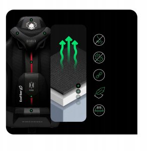 Fotel Diablo Chairs Materiałowy Fotel Diablo X-Player 2.0 Small: Biało-czarny 13