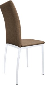 Krzesło tapicerowane ALAN stelaż biały Sawana 25 3