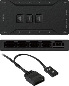 AQIRYS Obudowa do komputera AQUILLA ARGB black 19