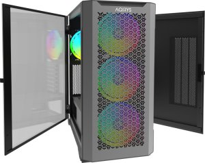 AQIRYS Obudowa do komputera AQUILLA ARGB black 4