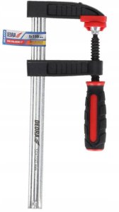 Ścisk stolarski F 800x120mm, 2-materiałowa rękojeść 1
