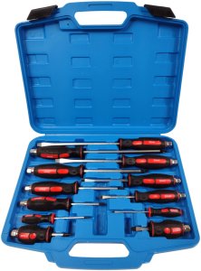 WKRĘTAKI DO POBIJANIA  12szt./SILVER WALIZKA 2