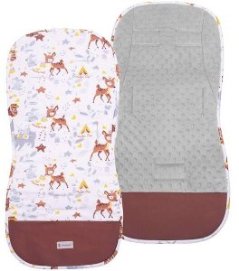 Wkładka do wózka spacerowego 37x78 cm dwustronna, mata do wózka spacerowego, zwierzątka UNIWERSALNY 1
