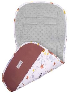 Wkładka do wózka spacerowego 37x78 cm dwustronna, mata do wózka spacerowego, zwierzątka UNIWERSALNY 6