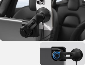 Spigen Tesla TapLock MagSafe Car Mount Charger, black - Wireless / Screen 8