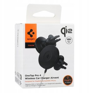 Ładowarka Spigen Spigen OneTap Pro 4 MagSafe Car Mount Charger, black - Wireless / Air Vent 8