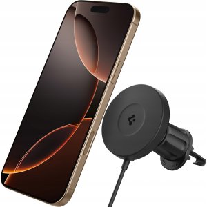 Spigen OneTap Pro 4 MagSafe Car Mount Charger, black - Wireless / AirVent Hook 1