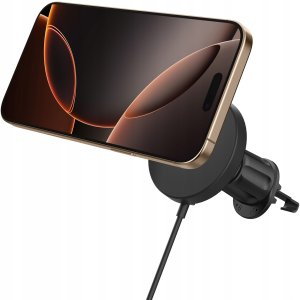 Spigen OneTap Pro 4 MagSafe Car Mount Charger, black - Wireless / AirVent Hook 2