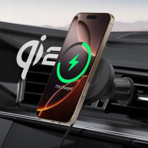 Spigen OneTap Pro 4 MagSafe Car Mount Charger, black - Wireless / AirVent Hook 7