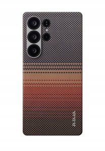 Pitaka Tactile Woven Case, Sunset - Samsung Galaxy S25 Ultra 1