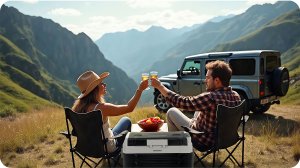 Lodówka kompresorowa turystyczna Icemax 400 Berdsen 40 litry - czarno-szara 11