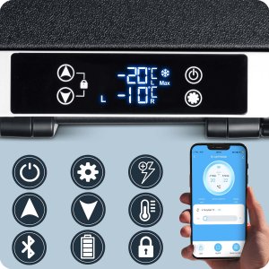 Lodówka kompresorowa turystyczna Icemax 400 Berdsen 40 litry - czarno-szara 14