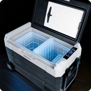 Lodówka kompresorowa turystyczna Icemax 400 Berdsen 40 litry - czarno-szara 2