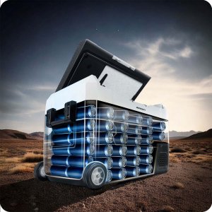 Lodówka kompresorowa turystyczna Icemax 400 Berdsen 40 litry - czarno-szara 9