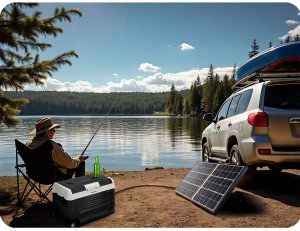 Lodówka kompresorowa turystyczna Icemax 400 Berdsen 40 litry - czarno-szara 10