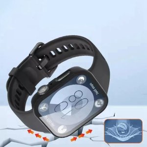 Alogy Czarne Etui 360 + Szkło Ochronne do Huawei Watch Fit 3 | 2w1 Pełna Ochrona 11