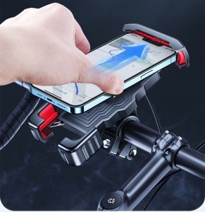 ANTY-WSTRZĄSOWY UCHWYT NA ROWER MOTOR KIEROWNICĘ 14