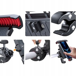 ANTY-WSTRZĄSOWY UCHWYT NA ROWER MOTOR KIEROWNICĘ 10