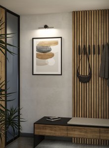 Oprawa ścienna SAVA LED nad lustro 4,2W 250lm 3000K 300mm IP44 230V czarny matowy / metal 4