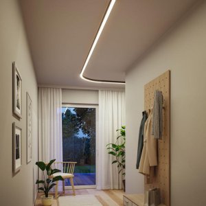 Oprawa liniowa systemu LINION Power Channel LED 17W 1m 3000K IP20 100VA 230V/24V czarny RAL 9004 / aluminium 2