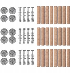 Zestaw mimośrodowych złączy meblowych, wolfcraft 3